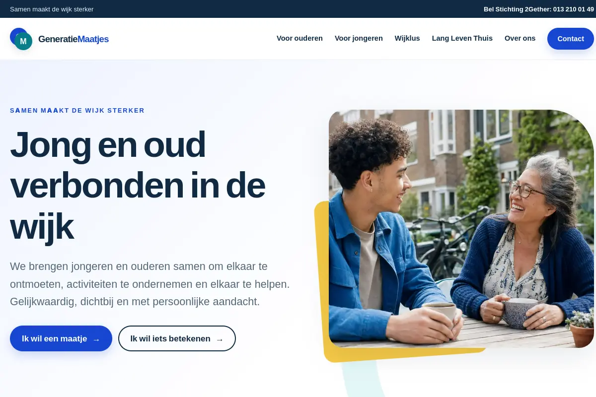 Voorbeeld van Generatiemaatjes