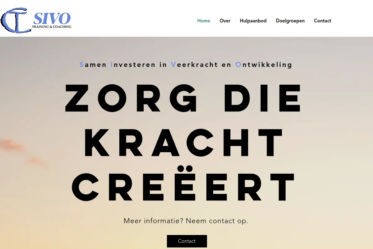 Voorbeeld van SIVO Training & Coaching